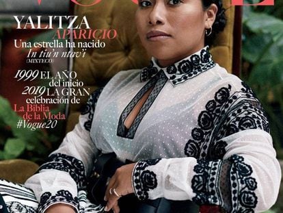Yalitza Aparicio en la portada de la edición mexicana de Vogue.