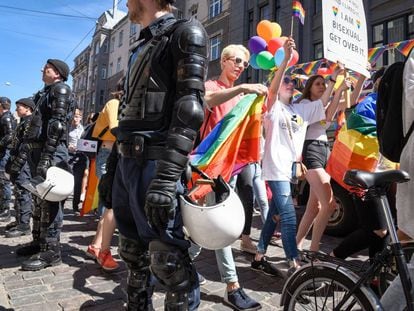 Celebración de la Baltic Gay Pride en Riga (Letonia), el pasado junio.