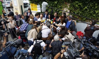 Rueda de prensa de médicos del complejo La Paz-Carlos III para informar sobre el estado de Teresa Romero.