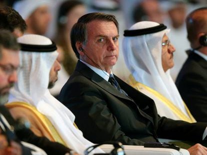 Bolsonaro en Abu Dhabi el pasado domingo.