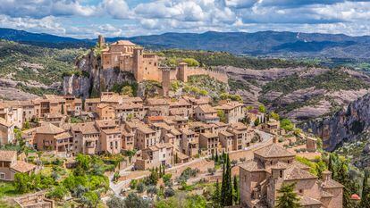 Vista del pueblo de Alquézar, en la provincia de Huesca.