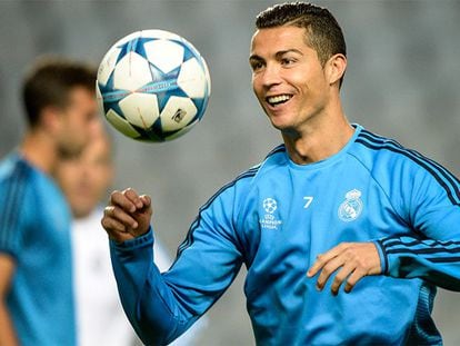 Ronaldo durante un entrenamiento