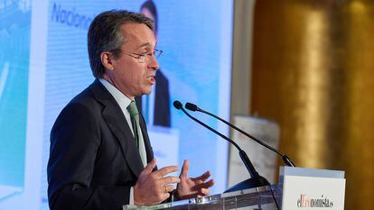El presidente de Deloitte España, Hector Flórez, durante su intervención en el VIII elEconomista Energy Forum.