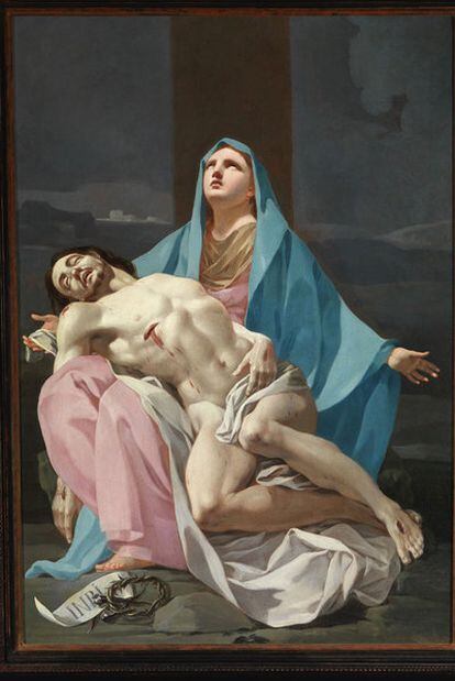 <i>Piedad, </i>óleo hasta ahora considerado de Bayeu y que Ansón Navarro atribuye a un joven Goya de 28 años.