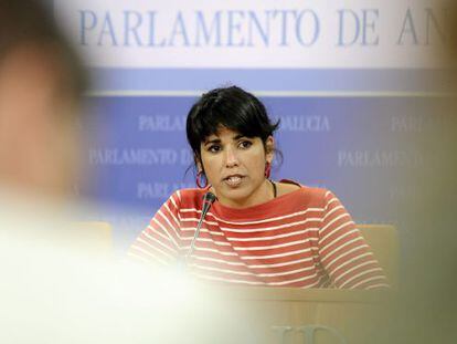 La secretaria general de Podemos Andalucía, Teresa Rodríguez.