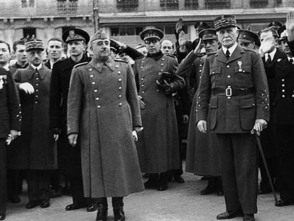En primer plano, Francisco Franco, en febrero de 1941.