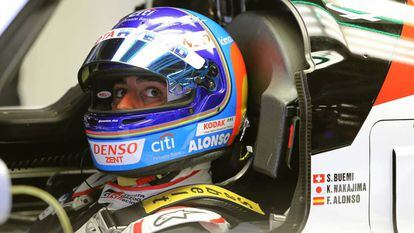 Alonso, en el circuito de Silverstone.