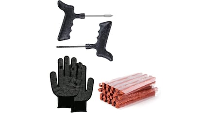 Juego de pinchos para reparación de neumáticos de coche, Kit de pinchos  para reparar pinchazos de motocicleta y coche, 5/10 piezas - AliExpress