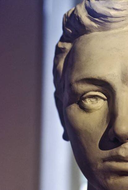 Busto de Rimbaud en su museo en Charleville. 