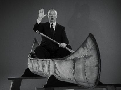 El director británico en 'Alfred Hitchcock presents...', el programa televisivo que introdujo entre 1955 y 1965.