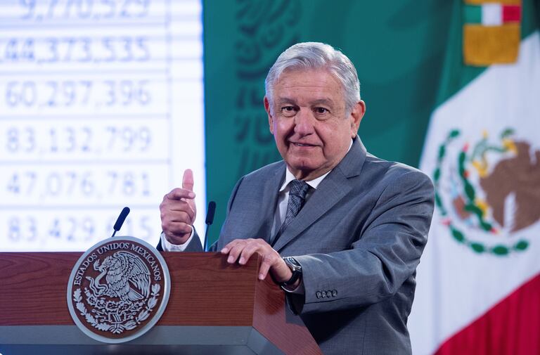 El presidente Andrés Manuel López Obrador, en su conferencia de prensa del martes.