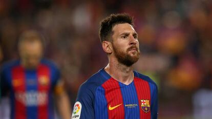 Messi, diumenge al Camp Nou.