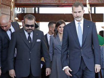 La familia real alauí acude casi al completo a recibir a los Reyes en su primera visita de Estado a Marruecos