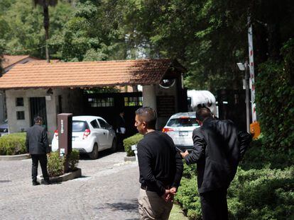 Acceso al Rancho San Francisco, en Ciudad de México.