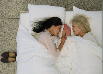 Mónica Bardem y Susi Sánchez, ayer en un ensayo de la obra.