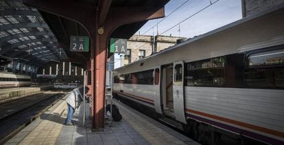 Imagen de una estación de tren en Galicia.