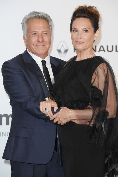 Dustin Hoffman y su mujer, Lisa Hoffman.