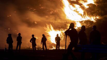 Incendio forestal en Navalacruz (Ávila).