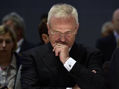 El expresidente de Volkswagen, Martin Winterkorn, en un acto de la compa&ntilde;&iacute;a.