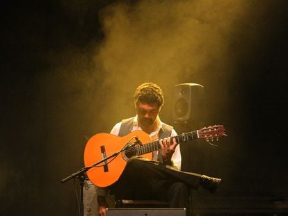 El guitarrista flamenco José Carlos Gómez, durante una actuación en el Festival Paco de Lucía (Mallorca) en 2019.