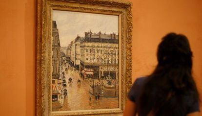 El cuadro 'Rue Saint-Honoré por la tarde. Efecto de lluvia' (1897), que reclama la familia Cassirer y que forma parte de la colección del Museo Thyssen-Bornemisza.