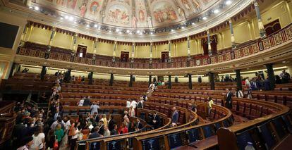 Interior del Congreso de los Diputados.