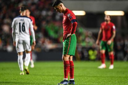 Cristiano Ronaldo, este domingo tras empatar contra Serbia.