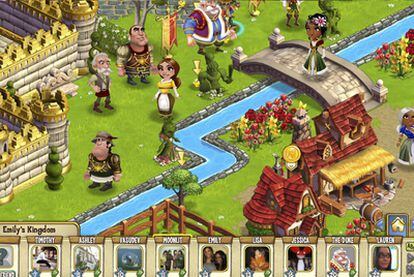 Escenario de <i>CastleVille,</i><b> la última producción de Zynga.</b>