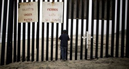 Imagen de la frontera en Tijuana.
