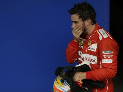 Alonso, tras el Gran Premio de Brasil.