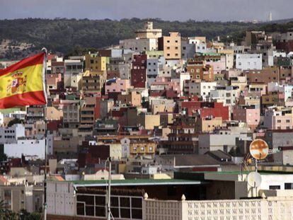 Vista del barrio Reina Regente de Melilla. 