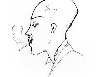 Rimbaud despu&eacute;s de cortarse el pelo a cero, retratado por Ernest Delahave a principios de 1876  &nbsp;