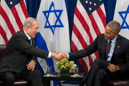 Benjamín Netanyahu y Barack Obama, en 2016 en Nueva York.