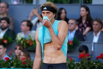 Alexander Zverev, durante la final del Mutua Madrid Open. 