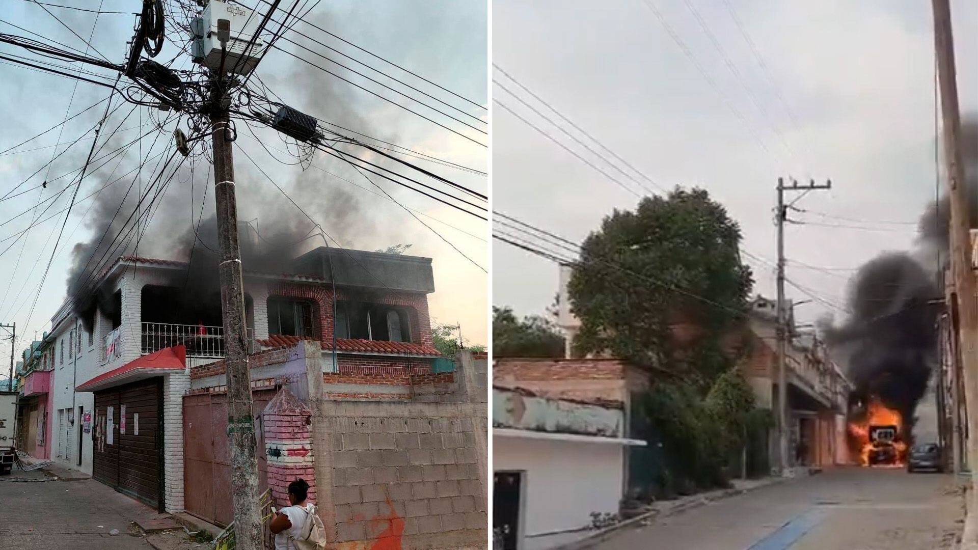 ImÃ¡genes de los disturbios ocurridos en San Fernando (Chiapas) el 4 de junio tras los descontentos por los resultados  electorales de 2 de junio.