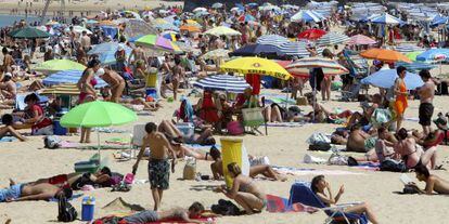 Playa de Ondarreta de San Sebastián, en el País Vasco