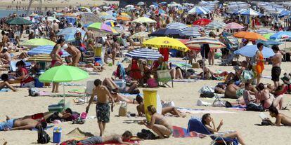 Playa de Ondarreta de San Sebasti&aacute;n, en el Pa&iacute;s Vasco