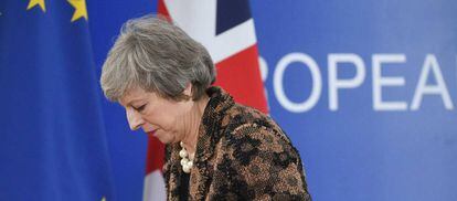 Theresa May, en una imagen de la cumbre europea de diciembre. 