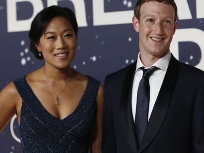 Mark Zuckerberg y su esposa Priscilla.