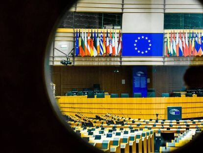 Vista de uno de los edificios del Parlamento Europeo, en Bruselas.