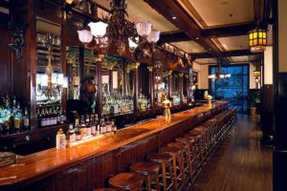 Bar Old Ebbitt Grill, en Washington, a escasos metros de la Casa Blanca.