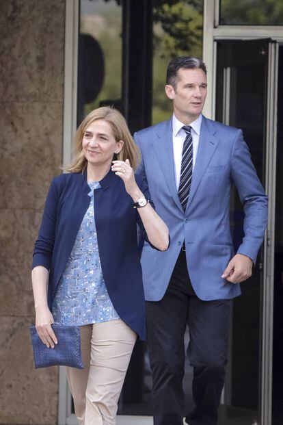 Cristina de Borbón e Iñaki Urdangarin, el pasado junio.