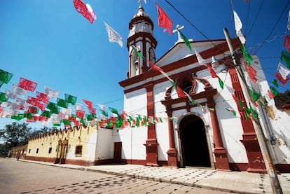 El santuario de la Virgen en San Gabriel, pueblo del Estado de Jalisco (México).