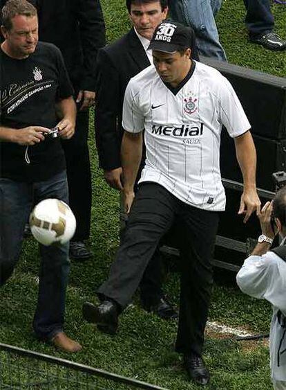 Ronaldo, durante su presentación