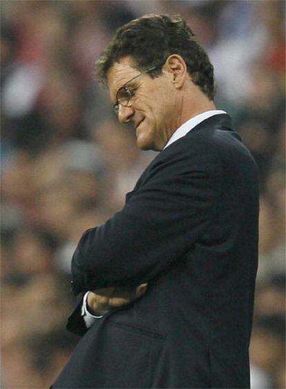 Tras el gol de Reyes, que empataba el partido, Fabio Capello ha comenzado a respirar. Un gol más ponía al equipo blanco de nuevo líder.