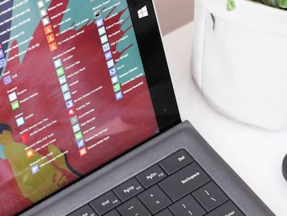 Menú de inicio de Windows 10.