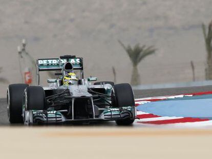 Nico Rosberg, durante la clasificaci&oacute;n 