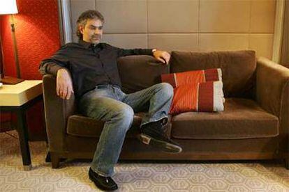 Andrea Bocelli, en Madrid, adonde vino a presentar su nuevo disco.