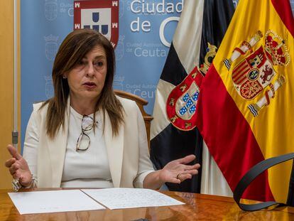 Mabel Deu, vicepresidenta de Ceuta, consejera de Presidencia y responsable del área de Menores, este domingo.