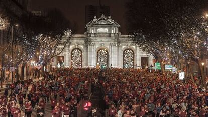 Imagen de archivo de los corredores de la San Silvestre vallecana.
